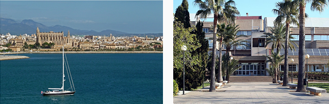 On the left: «Palma de Mallorca» / On the right: «UIB» On the left: «Palma de Mallorca» / On the right: «UIB»